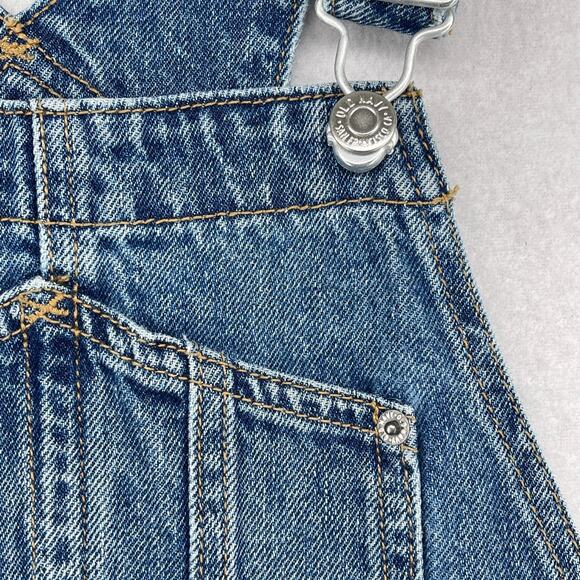 OLD NAVY Overalls Womens 4 Carpenter Denim Bib Utility Cotton Blue - Picture 8 of 16